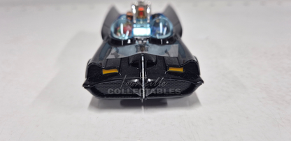 Batmobile with Batman and Robin. Includes operating Rocket Tubes, Chain Slasher Blade and Turbine Jet Exhaust.