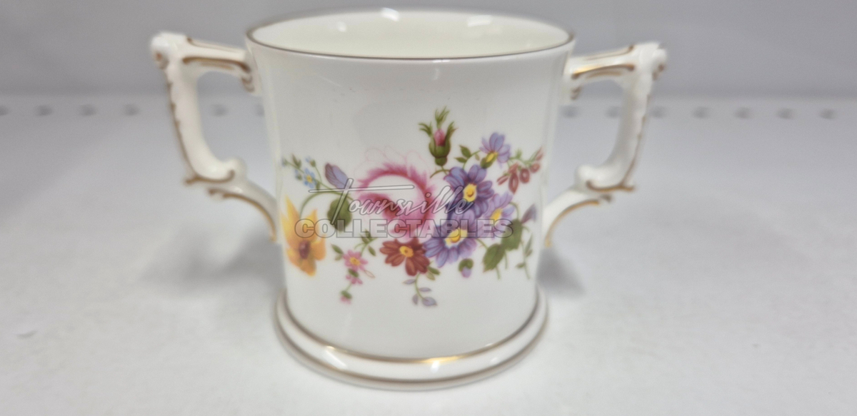 Diamond Jubilee Posie Loving Cup. Made in England. Hand decorated, with 22ct Gold accents