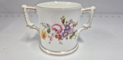 Diamond Jubilee Posie Loving Cup. Made in England. Hand decorated, with 22ct Gold accents