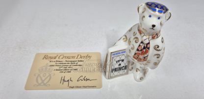 It's A Prince Newspaper Seller. Made in England from fine bone china. Hand decorated, with 22ct Gold accents. Limited Edition #350 of only 1000 pieces world wide