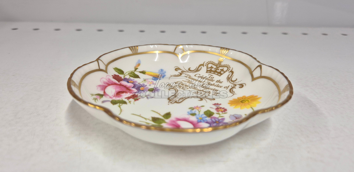 Jubilee Posie 5 Petal tray, fine bone china made in England