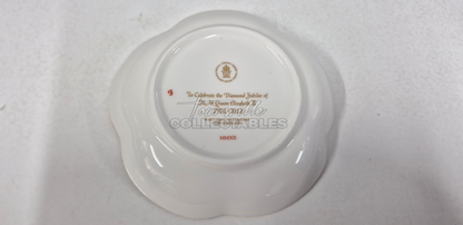 Jubilee Posie 5 Petal tray, fine bone china made in England