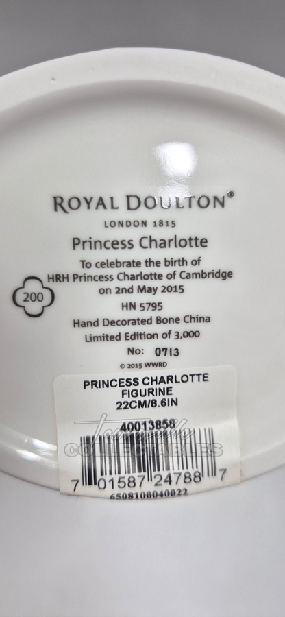 Princess Charlotte HN5795 to celebrate the birth of HRH Princess Charlotte of Cambridge. Limited Edition #0713 of only 3000 pieces world wide