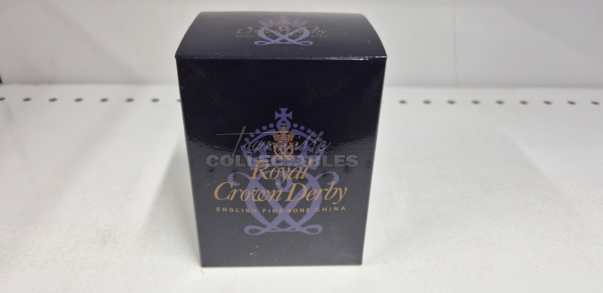 Royal Baby Round Box made in England. Hand painted bone china, with 22ct Gold accents