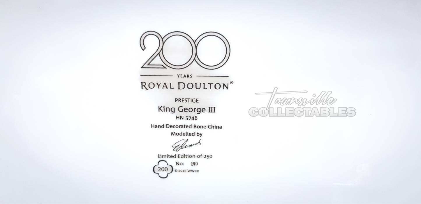 Royal Doulton Prestige King George lll